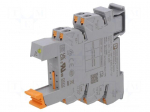 Socket | for DIN rail mounting | -40&divide;60&deg;C | 14x80x94mm | RAL 7042