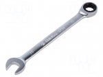 Wrench: combination spanner | rattle,with joint | 13mm | L: 178mm