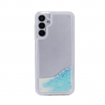 Back panel cover iLike Samsung Galaxy A34 5G Silicone Case Water Glitter Blue