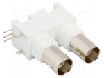 Connector: BNC | socket | female | angled 90&deg; | 50&Omega; | THT | polypropylene