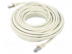 Patch cord | F/UTP | Cat: 6 | RJ45 plug,both sides | stranded | CCA | 15m