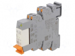 Relay: interface | DPDT | Ucoil: 230VAC | 6A | 6A/250VAC | 6A/30VDC | IP20