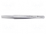 Tweezers | 125mm | Blades: narrowed | Blade tip shape: flat