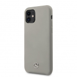 Back panel cover Mercedes-Benz Apple iPhone 11 Liquid Silicone Case Grey