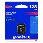 Flash drive Goodram  Goodram Microcard 128 GB micro SD XC UHS-I class 10 memory card, SD adapter (M1AA-01280R12)