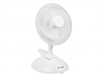 Kliimaseadmed // Ventilaatorid // 44-062# Wentylator biurkowy 6"/15cm klips 25w 2w1 biały