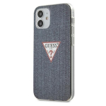 Back panel cover Guess  Guess GUHCP12SPCUJULDB iPhone 12 mini 5.4" navy/dark blue hardcase Jeans Collection