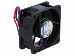 Fan: DC | axial | 24VDC | 60x60x25mm | 56m3/h | 41dBA | ball | 6850rpm | IP54