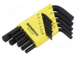 Wrench: hex key-set | inch | ProTanium&reg;,steel | short | GorillaProof&reg;