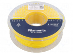 Filament: PLA | 1.75mm | yellow | 210&divide;240&deg;C | 1kg | High Speed