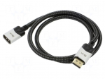 Cable | DisplayPort socket,DisplayPort plug | PVC | textile | 1m