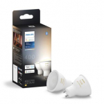 Philips Hue baltie toņi 4.2W GU10 gudrā spuldze 2P EU 929003666702 8720169230033