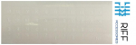 Riff Qwerty Keyboard Stickers RU WHITE color Transparent