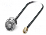 Cable | N male,SMA male | FRNC | shielded connectors | black | 0.5m