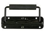 SPEAKER HANDLE WITH SPRING - BLACK METAL - 140 x 40 mm