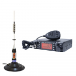 CB PNI ESCORT ESQORT HP 9001 PRO ASQ radio station kit adjustable, AM-FM, 12V, 4W + CB PNI ML70 antenna 26-30MHz, 200W, 70cm, magnet 145 mm included