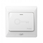 Recessed access switch SilverCloud PB101, NO/COM output contact, max. 36V 3A