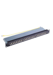 CAT6A, CAT6, CAT5E STP, FTP patch panel/ 19" 24 ports Structured LAN Cabling system