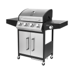 Spordiks ja aktiivseks puhkuseks // Grillid ja gaasipliidid // Teesa BBQ 5007  MASTER grill gazowy - 5 palnik&oacute;w- miejsce na butlę