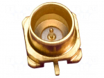 Connector: coaxial | plug | male | straight | soldering | gold-plated