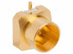 Connector: coaxial | socket | male | SMP | SMT | on PCBs | straight | brass
