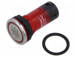 Signaller: sound | 85dB | Illumin: LED | IP67 | &Oslash;16mm | max.8mm | plastic