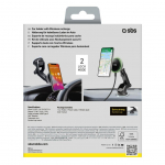 Auto holder SBS  SBS TESUPMAGEXTWIR15W Telescopic Smartphone Holder with Wireless Charger, MagSafe Compatible, for Windshield and Dashboard - Black