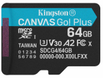 Memory Card Kingston Canvas Go Plus G4 MicrosdxC 64GB