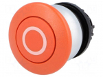 Switch: push-button | Stabl.pos: 1 | 22mm | red | Illumin: none | IP67