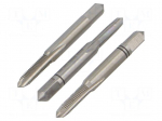 Tools set: taps | Holder: square,hand | L: 50mm | Kit: taps | 4.9mm