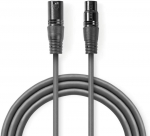 Cable Nedis XLR M - XLR F 0.5m