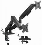 Monitor mount Gembird 2x 17&rdquo;-32&rdquo; Adjustable desk display mounting arm USB