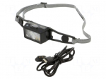 Torch: LED headtorch | IP67 | 20lm,150lm,250lm | 15h | black