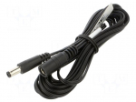 Cable | 2x0.52mm2 | DC 5,5/2,5 plug,DC 5,5/2,5 socket | straight