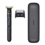 Philips One Blade QP1424/65 GiftPack Hair Shaver and Trimmer, Charcoal Grey