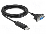 USB to RS232 converter | D-Sub 9pin socket,USB A plug | 1.8m