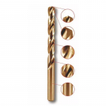 Trellid, kruvikeerajad, puurvasarad // Lisaseadmed lihvijatele, puuridele ja kruvikeerajatele // Wiertło do metalu, hss-co, 5% co, 135&deg;, 8x117mm, 1szt