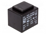 Transformer: encapsulated | 3VA | 230VAC | 12V | 12V | 125mA | 125mA | 111g