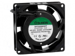 Fan: AC | axial | 230VAC | 80x80x25mm | 30.6(&plusmn;5%)m3/h | 30dBA | 2450rpm