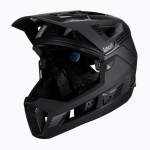 LEATT MTB Enduro 4.0 V23 bicycle helmet with removable chin bar, size M, black