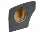 Car loudspeaker enclosure | MDF | gray melange | textil | 22l | 300mm