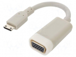 Converter | D-Sub 15pin socket,mini HDMI plug,VGA female | 0.15m
