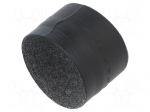 Heat shrink boot | straight,glued | L: 38.1mm | black | elastomer