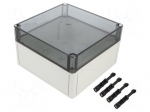 Enclosure: multipurpose | X: 180mm | Y: 182mm | Z: 111mm | TK PC | grey