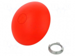 Switch: push-button | 22mm | Stabl.pos: 2 | red | none | IP66 | mushroom
