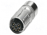 Connector: M17 | plug | PIN: 17 | 48V | 3.6A | shielded | IP67 | crimped