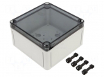 Enclosure: multipurpose | X: 130mm | Y: 130mm | Z: 75mm | TK PC | grey