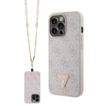 Guess GUHCP13XP4TDSCPP Crossbody 4G Metal Logo Hardcase for iPhone 13 Pro Max 6.7" / pink