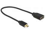DeLOCK micro HDMI - HDMI St-Bu 20cm 4K