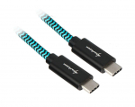 Sharkoon USB 3.1 A-C black / blue 1.0m - Aluminum + Braid
